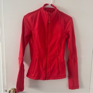 Lululemon Athletica Red Define Zip Up Workout Jacket Size 4